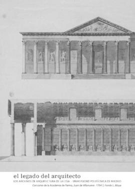 Otros documentos: Concurso de la Academia de Parma, Juan de Villanueva, 1764