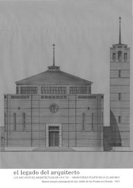 Fondo Prieto Bances: Nuevo templo parroquial de San Julián de los Prados en Oviedo, 1951