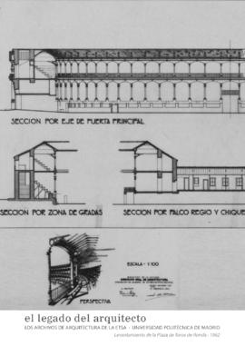 Fondo R. Moya: Levantamiento de la plaza de toros de Ronda, 1962