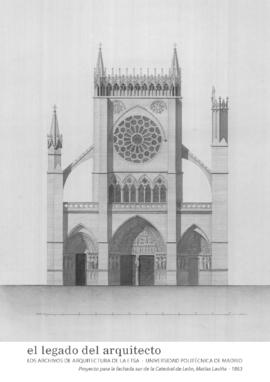 Otros documentos: Proyecto para la fachada sur de la catedral de León, Matías Laviña, 1863