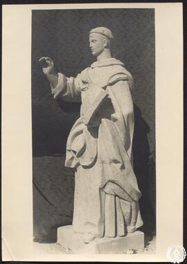 [Universidad Laboral de Gijón. Escultura de San Vicente Ferrer, para el exterior de la iglesia]