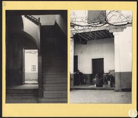 Colegio de Lugo en Alcalá de Henares [Escalera y patio. Colegio Menor de San Jerónimo]