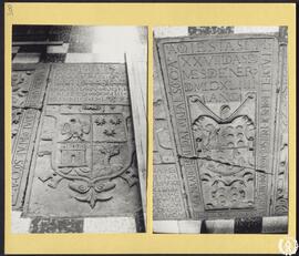 Convento de Franciscanas de Santa Clara en Alcalá de Henares [Lápidas sepulcrales de la iglesia. ...