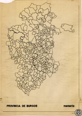 Catálogo Provincial de Burgos. Memoria. Plano provincial