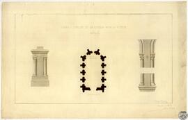 Planta y detalles de la capilla para la Virgen