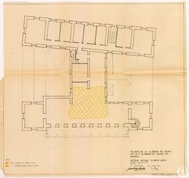 Palacio de la Alameda de Osuna en la calle Alameda de Osuna s/n en Madrid. Estado actual. Planta ...