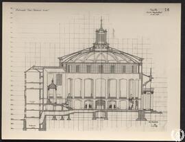 Patronato "José Antonio Girón". Capilla. Sección longitudinal. Plano I.6