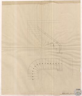 [Proyecto de hotel en la Colonia Residencia. Escalera. Tramo planta segunda]