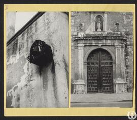 Agustinos Calzados de Alcalá de Henares [Portada de la iglesia y campana del Colegio de Agustinos...