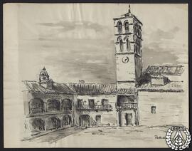 [Vista de la plaza mayor de Pedraza, Segovia]