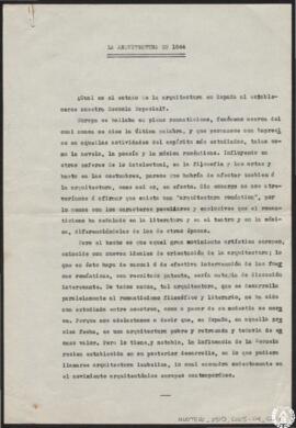 La arquitectura en 1944