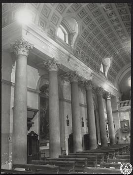 [Restauración y reforma del Oratorio del Caballero de Gracia, Madrid. Vista del lateral de la nav...
