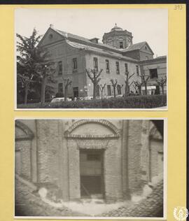 Convento de la Madre de Dios de Alcalá de Henares [Fachada de la iglesia y detalle de una ventana...