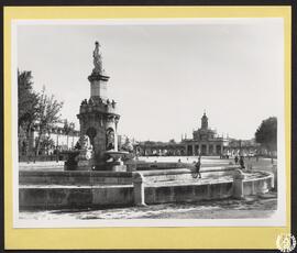 Fuente de las Cadenas y Convento de San Antonio en Aranjuez