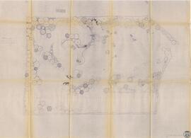 [Planta del jardín con indicación de plantaciones]