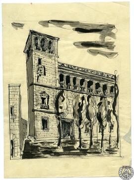 Palacio sin identificar [Dibujos de la Escuela Superior de Arquitectura]
