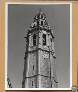 Iglesia de Alcalá de Chivert, Castellón [Detalle de la torre-campanario. Iglesia de San Juan Baut...