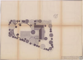 Jardín para una vivienda unifamiliar en Urbanización San Muriel, término municipal de Cereceda. Proyecto. Plano general