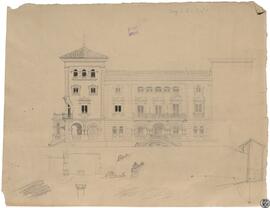 [Ejercicio de Dibujo Lineal. Alzado de edificio]