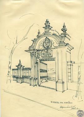 Puerta del Retiro [Dibujos de la Escuela Superior de Arquitectura]