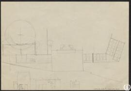 [Hotel en la finca "Alameda de Osuna". Solución 1. Bocetos]