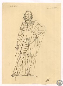 Reyes godos [Estatua de Ramiro I de Aragón Mº Aº de 1063]