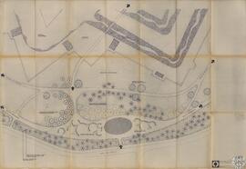 Parque de la Ciudadela. Plano de plantación