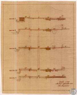 [Secciones del terreno, de I a V]