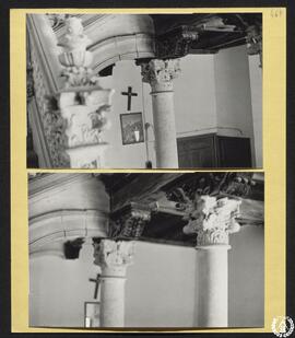 Convento de Carmelitas Descalzas de la Imagen en Alcalá de Henares [Capiteles con zapatas de las ...