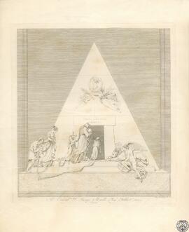 Al Consigl.re D. Jacopo Morelli Reg.º Bibliot.io 1805. Canova [Munumento funerario de María Crist...