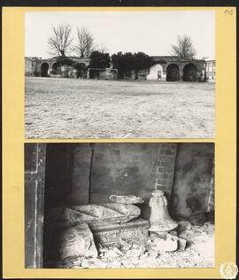 Palacio Arzobispal de Alcalá de Henares [Arcada en ruinas de los edificios de poniente. Restos de...