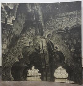 [Capilla de Villaviciosa. Mezquita de Córdoba. Detalle de la bóveda después de los trabajos de li...