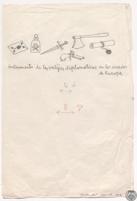 [Instrumentos de las valijas diplomáticas en los enredos de Europa, Revista Arquitectura]