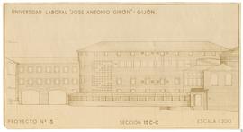 Universidad Laboral "José Antonio Girón", Gijón. Proyecto nº 15. Sección 15 C-C