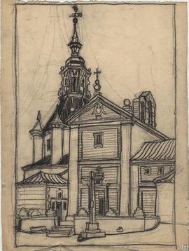 [Vista de conjunto del convento de San Antonio de Ávila y la capilla de Nuestra Señora de la Port...
