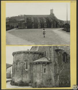 Santa María del Sar en Santiago de Compostela [Vistas exteriores: arbotantes del muro septentrion...