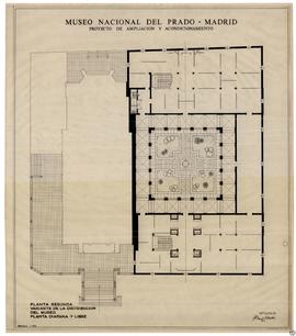 Museo Nacional del Prado. Proyecto de ampliación y acondicionamiento. Planta segunda. Variante de...