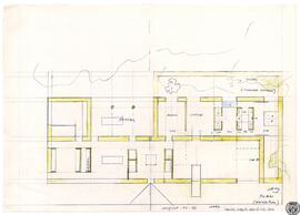 [Residence in Santa Fe. Main house] Plan (variation)