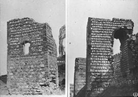 I. Benyunen (Marruecos), torreón. II. Escalona (Toledo), torre albarrana del castillo.