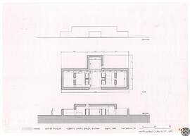 [Residence in Santa Fe] Winter pavilion. Final solution (3). Plan, elevation, section