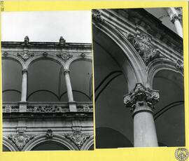 Colegio de Santo Domingo de Orihuela [Claustro de la Universidad. Detalle de arcos y columnas]