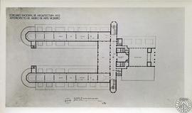 Concurso Nacional de Arquitectura 1933. Anteproyecto de Museo de Arte Moderno. Planta 4