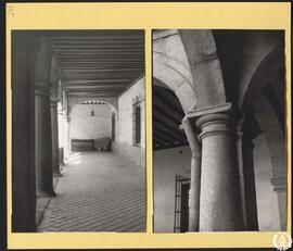 Colegio del Rey en Alcalá de Henares [Crujía del patio y detalle de capitel. Colegio Menor de San...