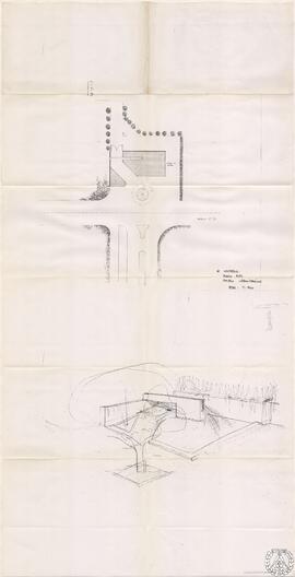 Marbella, Rodeo Alto. Acceso urbanización [y boceto de perspectiva]
