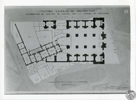 Concurso Nacional de Arquitectura. Anteproyecto de solución de crucero para la catedral de Vallad...