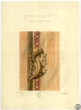 Catedral de Orvieto. Hoja en la puerta menor