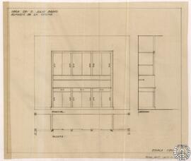 Obra de [...]. Armario de la cocina [Proyecto de hotel en la Colonia Residencia]