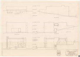 Residence for [...], Santa Fe, New Mexico. Last guesthouse. Final solution. Elevations. Sections