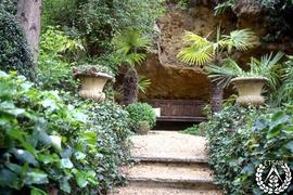 [Recorrido por el Romeral de San Marcos. Imagen 15. Llegada de la escalera de acceso al jardín de...