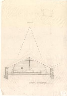 Sección transversal [Colegio de los Milagros, Baños de Molgas. Capilla]